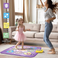 Pikkukuva 4 / 5: Tanssimattolelut lapsille, Music Dance Touch -lelumatto led-valoilla, säädettävä äänenvoimakkuus, 5 pelitilaa, sisäänrakennettu musiikki, musiikkitanssilelu pääsiäinen