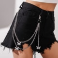 Miniatyrbillede 3 af 5: Hip Hop buksekæder Punkbukser Chain Biker Heavy Thick Wallet Chain Til piger