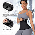 Miniatyrbild 3 av 5: Midjetränare för kvinnor Midjetrimmeromslag för mage med öglesnatchbandageomslag Plus Size Tummy Wrap-YGWL