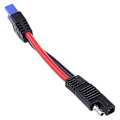 Miniatyrbillede 4 af 5: EC5 hun stik til SAE strømstik traktor batteri adapter kabel ledning 10AWG