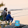 Miniatyrbild 3 av 5: Fiskehink: Bekväm fällbar utomhushink för fiskeentusiaster