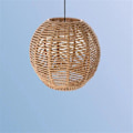 Miniatyrbillede 5 af 5: Hjemmebelysning Rattan Lampe Cover Håndlavet Vævet Lysekrone Retro Lampeskærm Homestay Lampeskærm Decora
