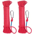 Magnetfiske Rep 20 Meter, Nylon Rep Flätad Rep Tungt Rep med Säkert Lås, Diameter 6mm Säkert och Hållbart, 2-pack