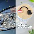 Miniatyrbillede 3 af 5: Forlygte ledningsnet Lampe frontstik til - 2003-2006 955-631-239-11 Forlygte ledninger