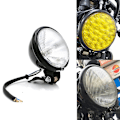Pikkukuva 4 / 5: Ajovalot Moottoripyörä Cg125 Retrofit Retro Ajovalot Gn125 Retro Pyöreät Etuvalot Moottoripyörän ajovalot 12v 35w| | white