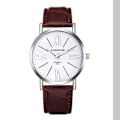 Miniatyrbild 1 av 2: Hot Rea Rom Par Business Vattentät koreansk watch brown band white