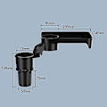 Miniatyrbilde 1 av 5: Bærbar bilkoppholder Festbar måltidsbrett Utvidet bord skrivebord 360 Roterbar justerbar bilmatbrett koppholder Expander|drikkeholdere| Small size