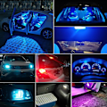 Miniatyrbilde 3 av 4: W5w Led T10 Billys Cob Canbus Glass 6000k Hvit Bil Biler Nummerskilt Lampe Dome Read Drl Bulb Style Led 12v 10stk - Signallampe 10pcs Red