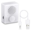 Miniatyrbilde 1 av 5: 16M Lydboks for Plysjdyr, 960 Sekunders Trykknapp Lydboks, USB Stemmeboks Spilleknapp White