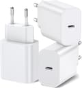 3-pack 20W USB-C Fast Charger Compatible with iPhone 16/15/14/13/12 Pro Max Mini