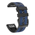 Miniatyrbillede 1 af 5: Rem til Garmin Fenix ​​6x, lettilpasning af bløde silikonebånd Udskiftning til Fenix ​​7x/fenix 6x Pro/fenix 5x/fenix 5x Plus/descent Mk2 Navy Blue Black
