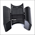 Miniatyrbillede 4 af 5: Wooeight 1pc Car Center Console Insert Cup Flaske Drink Divider Holder til Toyota Camry 2006-2017 Highlander Prado - Drikkeholdere For Camry 7th B