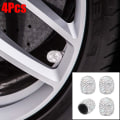 Pikkukuva 2 / 5: 4kpl Crystal autonrenkaiden venttiilikorkit Diamond Shining pölytiivis pyörän venttiilin cover Ajoneuvo Bling Autokorut Sisustus Autotarvikkeet| | style 1-Black