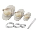 Miniatyrbild 1 av 5: Dumpling Maker, Empanadas Press Form Maker Set Med Degskärare, Dumpling Form Set Och Cutter För P