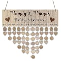 Pikkukuva 1 / 5: Family Birthday Board Plaque Tee itse riippuva puinen syntymäpäivämuistutuskalenteri A c