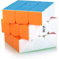 Pikkukuva 3 / 5: Speed ​​Cube 3x3 3x3x3 tarraton Magic Puzzle Magic Speed ​​Cube -lomalahja lapsille Aikuiset (tarraton)