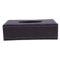 Miniatyrbild 1 av 5: Bärbart läder rektangulärt cover Box Case Etui Pumppapper Hotell Hem Bil Present Brun