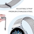Miniatyrbilde 5 av 5: Metallbånd for erstatning av rustfritt stål for Samsung Galaxy Watch Active 2 Silver