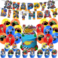 Miniatyrbild 1 av 5: Blaze och Monstermaskinerna Temafest Dekorationer Ballonger Tårta Topper Banners Set