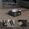 Pikkukuva 5 / 5: Bluetooth 5.0 Audio Receiver 3D Stereo Langaton Adapteri Tf-kortti Rca 3.5mm 3.5 Aux-liitäntä Auton Johdolle
