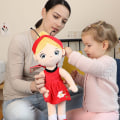Miniatyrbild 4 av 4: Hett säljande plyschdocka Leksak Gåva Tecknad stil barns trasdocka Red One Size