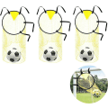 Miniatyrbild 1 av 5: Top Bins Fotbollsmål, 1/2/3 st Fotbollsmålnät, utomhusfotbollskastmål för sparkprecisionsträning, lätt att fästa och lossa på 3*yellow