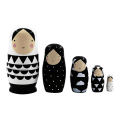 Miniatyrbild 1 av 5: Rea-utgåva Ryska Stapelbara Trädockor Matryoshka Set 5 st Multicolor
