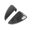 Miniatyrbild 1 av 5: Bil kolfiber bakre sidoglas cover Trim ram sidospegellock för -30 Cx30 2020 2021 2022