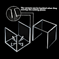 Miniatyrbillede 4 af 5: Baseball Case Baseball Display Cube Clear Display Case