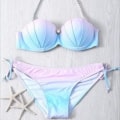 Miniatyrbilde 3 av 3: 2022 Bikini badetøy for kvinner Mermaid Shell Topp Badetøy L