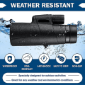 Miniatyrbillede 4 af 4: 12x50 High Definition Monocular Telescope, Bak-4 Prism Vandtæt Mono