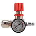 Miniatyrbillede 1 af 5: 1/4 tomme trykregulator luftkompressor trykregulator reduktionsventil 3 huller kontrolventil