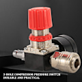 Miniatyrbillede 3 af 5: 1/4 tomme trykregulator luftkompressor trykregulator reduktionsventil 3 huller kontrolventil