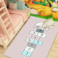 Miniatyrbild 2 av 2: Hopscotch Count Play Mat med färgglad tecknad animation mönster Barn halkfri lekmatta Mjuk golvmatta