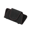 Pikkukuva 1 / 5: Autolasit Case Mokkanahka Auto Aurinkosuojalasit Teline Aurinkolasit Clip Card Lipputeline Universal Multi Function Autotarvikkeet| | Black
