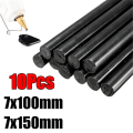 Miniatyrbillede 2 af 5: 10 stk. 7x100mm 7x150mm Bilbulereparation limstifter Bilkarosseri Malerfri Bukereparation Sort Hot Melt Strip Reparation af limstiftværktøj| | 10Pcs 7x100mm 01