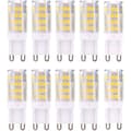 G9 LED-lampor, Varmvit 3000K 5W Ljus Motsvarande 40W Halogenlampor 420 Lumen Ej Dimbar, 10-pack