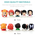 Miniatyrbilde 3 av 3: 5 stk Minifigursett Devil Slayer Kakepynt Actionfigur Festrekvisita Barn Bursdagsdekorasjoner