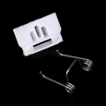 Miniatyrbilde 3 av 5: Elektrisk Push Saks Hårklipper Plast Tong Coldless Clip Spring white swinging head