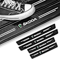 Pikkukuva 2 / 5: Moottoriajoneuvojen osat 4 kpl Auton oven kynnysraapaussuoja Trim Scratch Skoda Octavia Kodiaq Fabia Superb Auton lisävarusteet