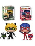 Funko Pop! Vinyyli W/P Animoitu Miraculous Ladybug ja Cat Noir