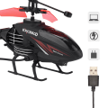 Miniatyrbilde 8 av 9: Mini RC Infrarød Induksjon Helikopter Fly Blinkende Lys Leker Julegave Red