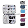 Miniatyrbilde 2 av 4: Datakabel Øretelefon Digital strømlader Usb Stick Travel Bærbar oppbevaringsveske Grey