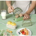 Miniatyrbild 3 av 3: Mini Snabb äggkokare Multifunktionell enkel frukost Elektrisk äggkokare Liten äggkokare White