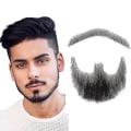 Miniatyrbilde 1 av 5: Falsk skjegg Realistisk 100 % menneskehår Helt håndbundet fippskjegg Svart For menn Makeup Underholdning/drama (hz03)