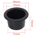 Miniatyrbillede 1 af 5: 4/2 stk Rv Kopholder Forsænket Kop Drink Rustfrit Stål Kopholder Dåseholder Til Marine Boat Rv Camper Sæde Kile Kopholder - Drikkeholdere 2pcs Plastic