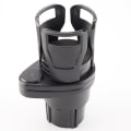 Miniatyrbillede 1 af 5: Bilkopholder Expander Adapter, 2 I 1 Multifunktionel 2 Cup Mount Extender Robust kopholder med 360 roterende justerbar base| | Black