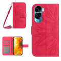 Pikkukuva 1 / 5: Pu Nahkainen jalustan cover For Honor 90 Lite 5g / X50i 5g, Phone case olkahihnalla Rose