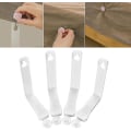 Miniatyrbillede 4 af 5: Generisk 4-stykke sengetøjsholder Fastener Sheet Grippers, Whitewhite