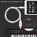Miniatyrbillede 1 af 5: Lightning til Type-B MIDI Keyboard Konverter USB 2.0 Kabel til iPhone 7 8 X iPad